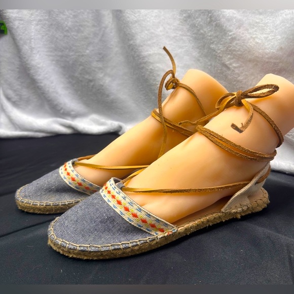 Mix No. 6 Cloth Espadrilles Blue, Size 8.5 - Picture 3 of 6